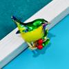 New Multicolor Robin Bird Brooch Pins High Quality Enamel Animal Brooches For Friends Christmas New Year Jewelry Gifts