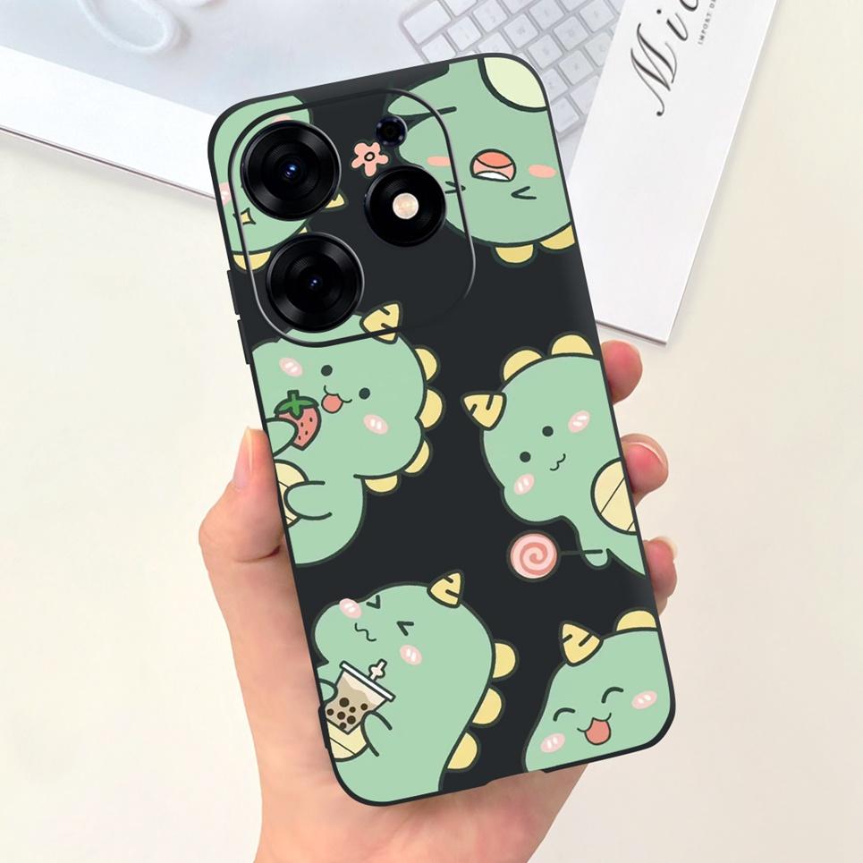 For Tecno Spark 10 Pro 10C Spark 9 Pro 9T Spark 8C Spark 7 Phone Case Black Sky Moon Night Stylish Bumper Shell Liquid Silicone