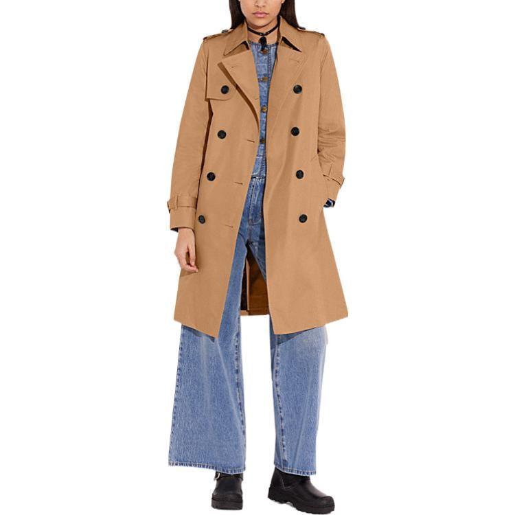 Coach Trench Coats Women's Lapel Moderate Other CH406-KHA