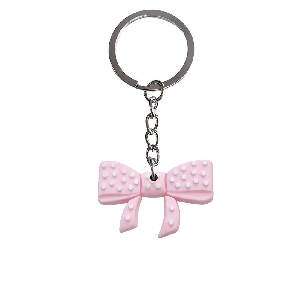 Bow Knot Keychain Soft PVC Pendant Ornament
