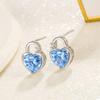 Simple and High-end, Fresh and Sweet, with Locks In the Heart Earrings