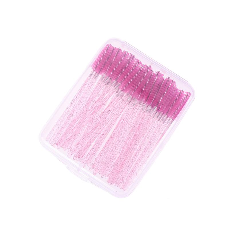 

50 шт. одноразовых ватных палочек для ресниц, отдельные ресницы, микрощеточка для снятия ресниц, аксессуары для наращивания ресниц розы красного