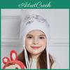 Children Knit Girls Winter Kids Hats With Real Fox Fur Pompom Knitted Fleece Lining Hat Toddler Girl Beanies Autumn Warm Ear Flap Caps
