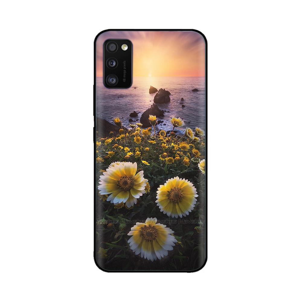 Voor Samsung Galaxy A41 Hoesje A415F Schattig Schattig Zacht Glad Vloeibaar Siliconen Volledige Bescherming Cover Voor Samsung A41 A 41 Siliconen Hoesjes
