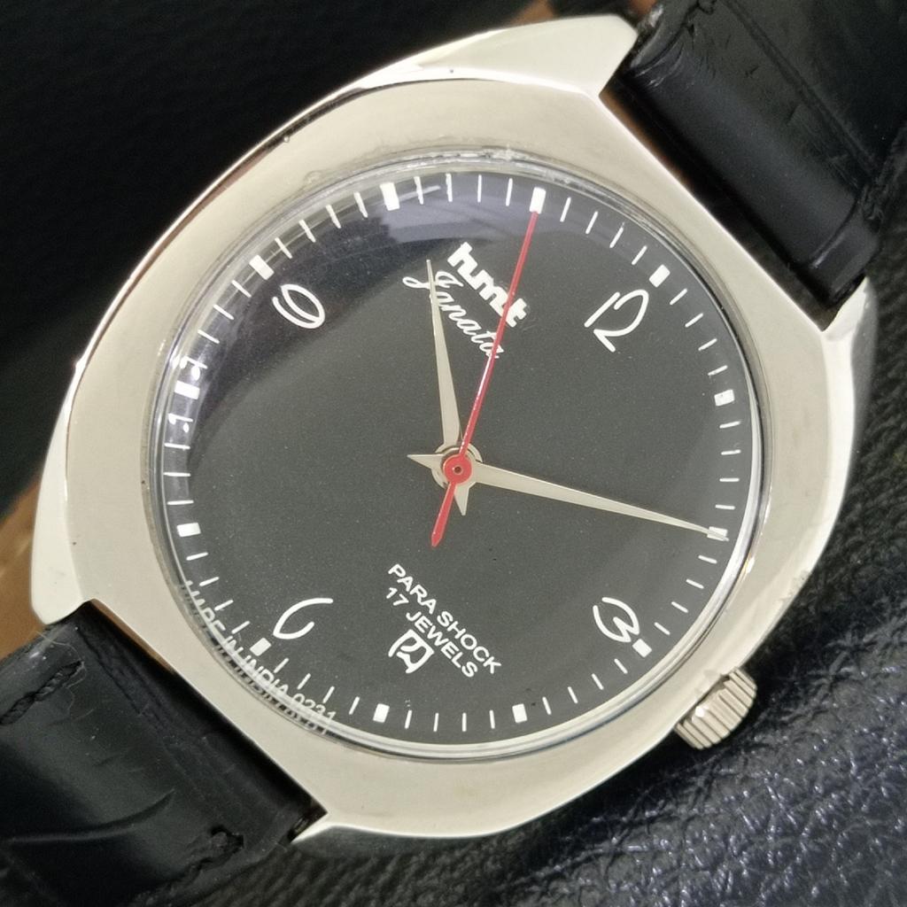 

ВИНТАЖНЫЕ ЧАСЫ HMT JANATA С РУЧНЫМ ЗАВОДОМ, ИНДИЙСКИЕ МУЖСКИЕ ЧАСЫ С ЧЕРНЫМ ЦИФЕРБЛАТОМ a700041-5 R201-a700041