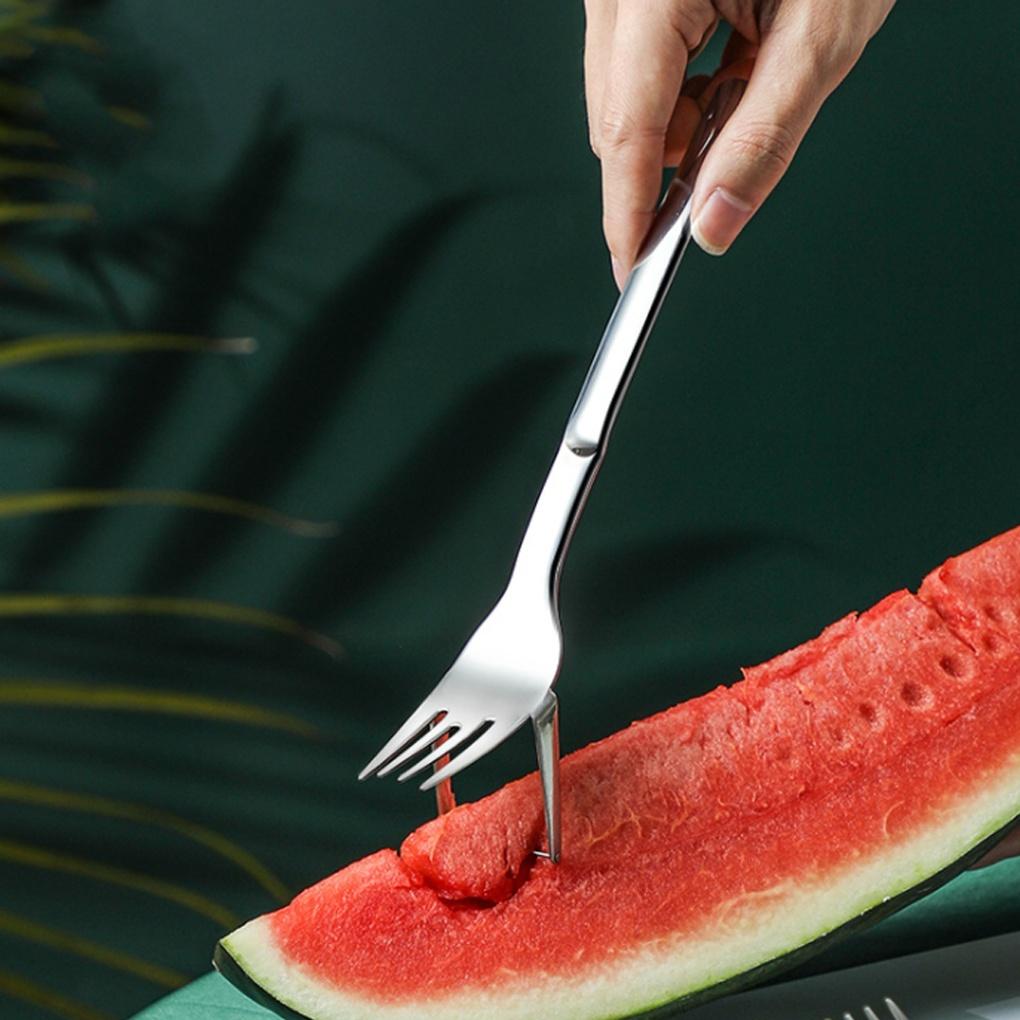 

Watermelon cutting fork slicer cutter for cutting and eating right away