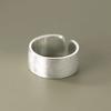 Korean Silver-Plated Geometric Wide Band Open Ring for Women - Simple & Cool