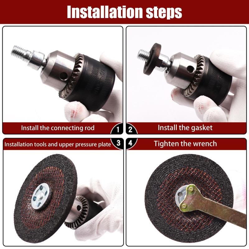 Grinding Connection Adapter 10Mm Electric Drill To Angle Grinder Connecting Rod Converter Set Power Tool For Cutting Disc