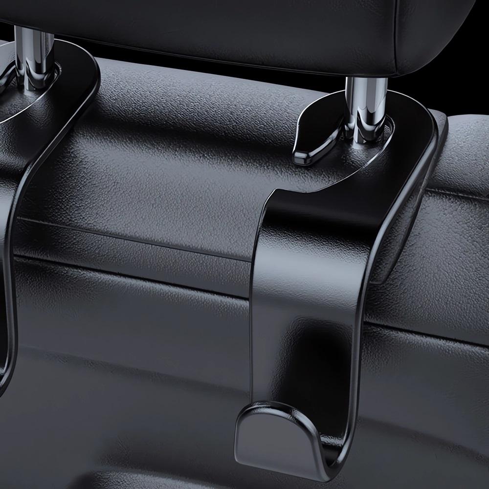 2pcs Creative Car Hook Seat Hanger Hooks Behind-seat Accessories Organizer Hook Bags Clothes Sundries Vehicle Interior Clip
