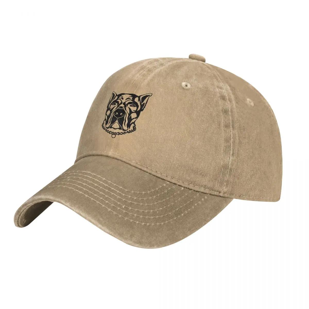

Pitbull Dog Denim Baseball Cap Lover Unisex Casual Trucker Hat Summer Trendy Kpop Cheap Baseball Caps Adjustable
