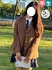 QOOLY School Uniform Cosplay Costume for High School British for Commuting To School or Includes Size M Girls, Spring/Autumn, Style, Commuting,