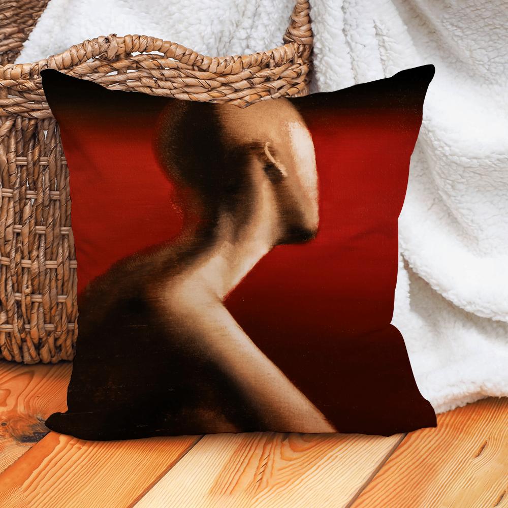 M-Maruja Pain To Power Pillow Case Home Cushion Cover Suitable For Office Sofa Car Suitable For All Seasons