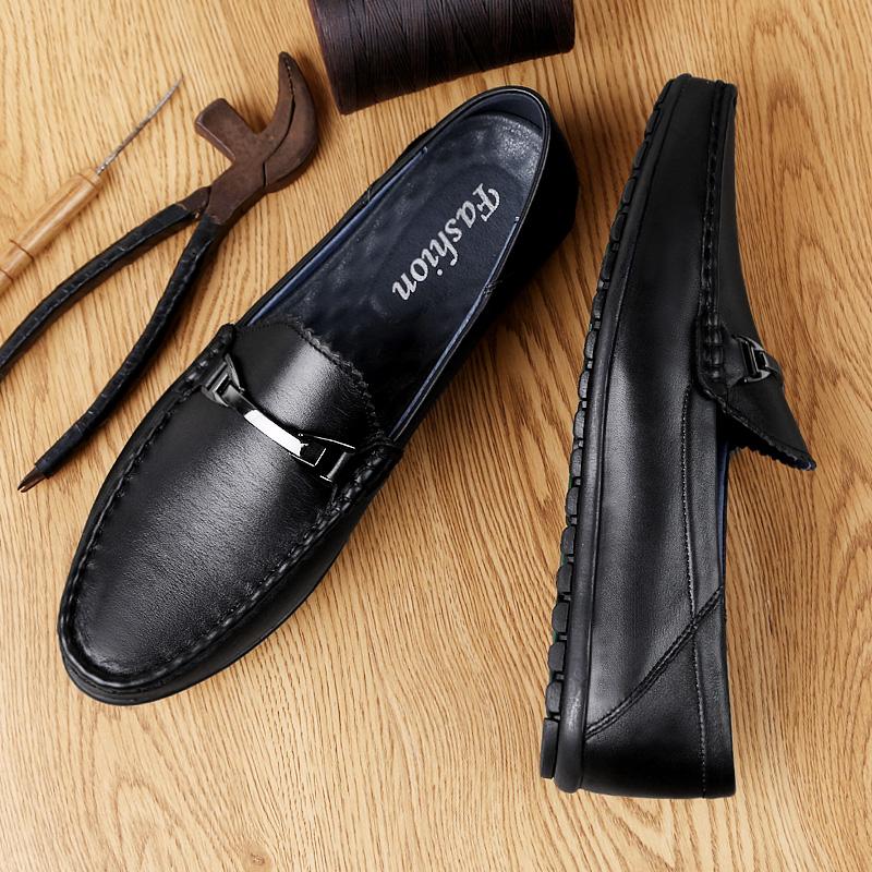 Luxury Genuine Leather Slip On Mens Loafers Casual Shoes Men Designer Lofer Man High Quality Mocasines Italian Driving Shoes