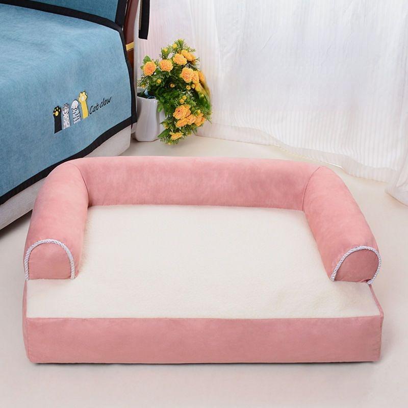 Winter-Superwarme Hundematte, dickes Hundesofa für kleine, mittlere und große Hunde und Katzen, flauschiges Schlafbett, abnehmbar und waschbar