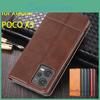 Adsorption Deluxe Fitted Magnetic Leather Case For Xiaomi Pocophone Poco X5 Flip Cover Protective Case Capa Fundas Coque