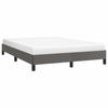 Vidaxl Bed Frame, Gray, 140X200 Cm, Faux Leather