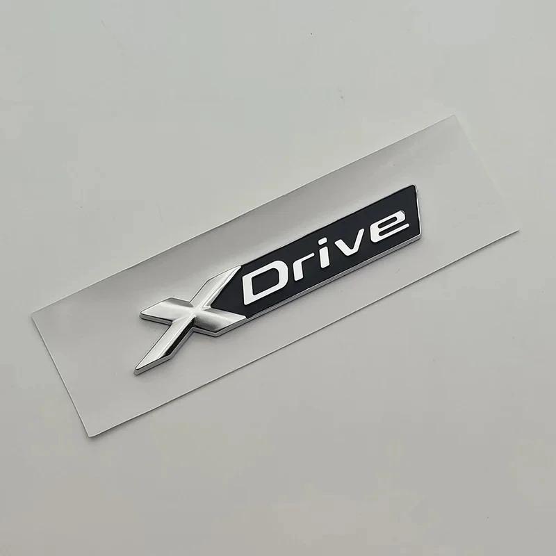 ABS 3D Chrome Car Trunk Letters 528i 535i 540i Luxury Line Xdrive Emblem Logo Sticker For BMW E60 E34 F10 G30 E39 Accessories