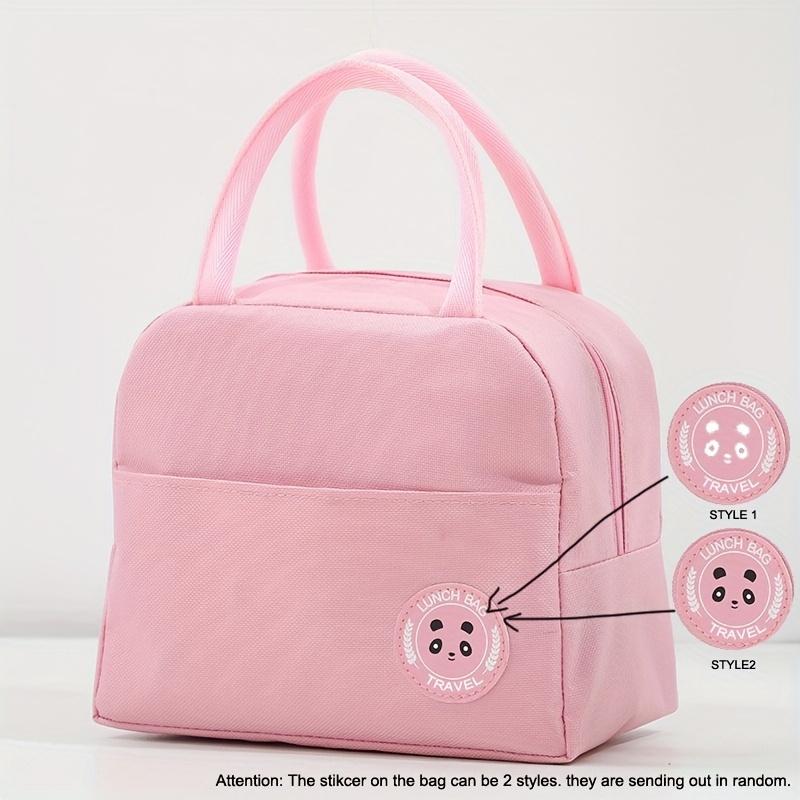 

Mumosichan Изотермическая сумка для ланча для женщин - Легкая ткань Оксфорд, Темно-синий цвет в университетском стиле с милым логотипом в виде радостного лица