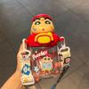 1 Piece Cute Cartoon Crayon Shin-Chan Summer Portable Strap Cup Creative 330/580Ml Straw Cup Home Ornament Unisex Holiday Gift