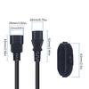 12inch C14 to C13 PDU Style Computer Power Extension Cable with Switches, 30cm / Black Power Extension Cable