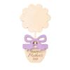 Hand Painted Mother's Day Plaque Ornament Mom Gifts DIY Handprint Sign Decoration 2D Flat Wooden Flower Craft Kids Learning