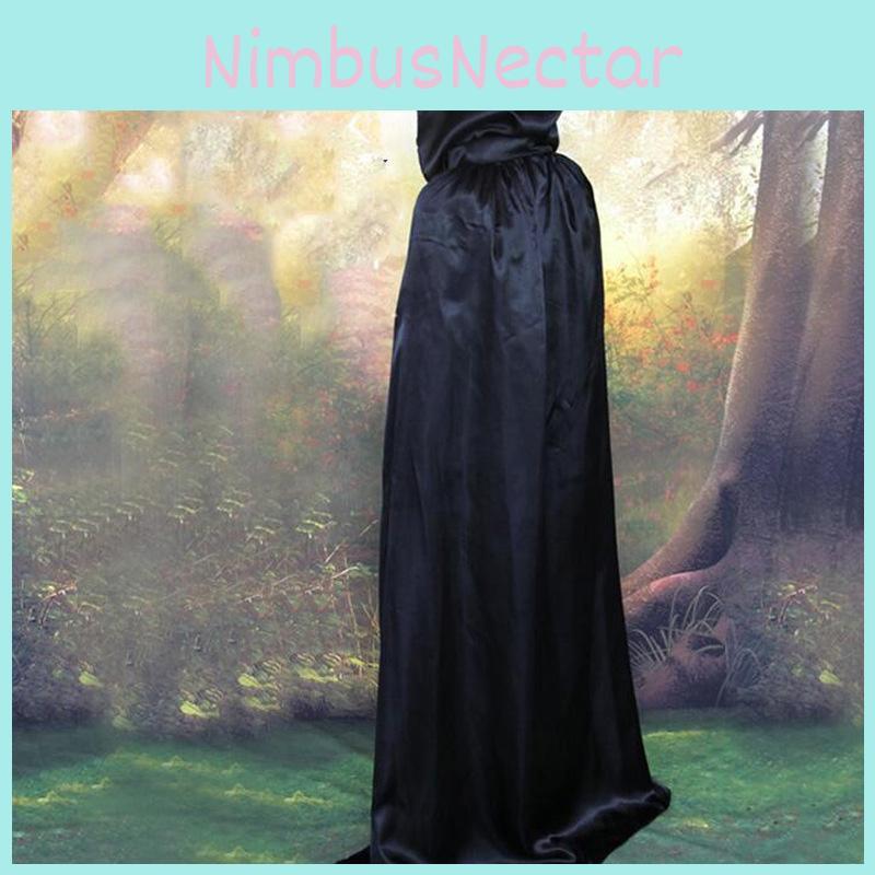 Halloween Cloak Cosplay Grim Reaper Vampire Witch Wizard Robe Party Adult Children Black Cloak Cape