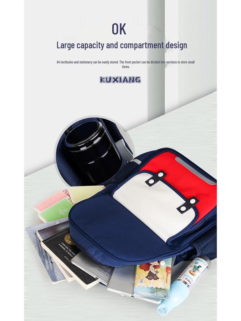 Custom Logo Backpack for Kindergarten & Elementary Students - Double Shoulder Bag for School, Training & Coaching Classes
