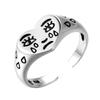 Love Crying Face Ring Sad Tear Point Expression Ring Temperament Tear Point Open Ring