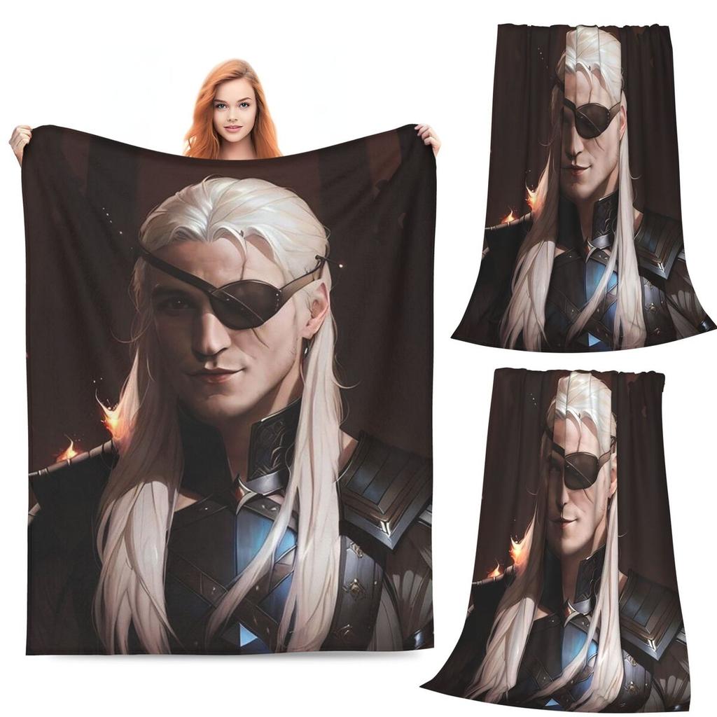 Aegon Targaryen Blankets Soft Warm Flannel Throw Blanket Plush for Bed Living room Picnic Travel Home Sofa