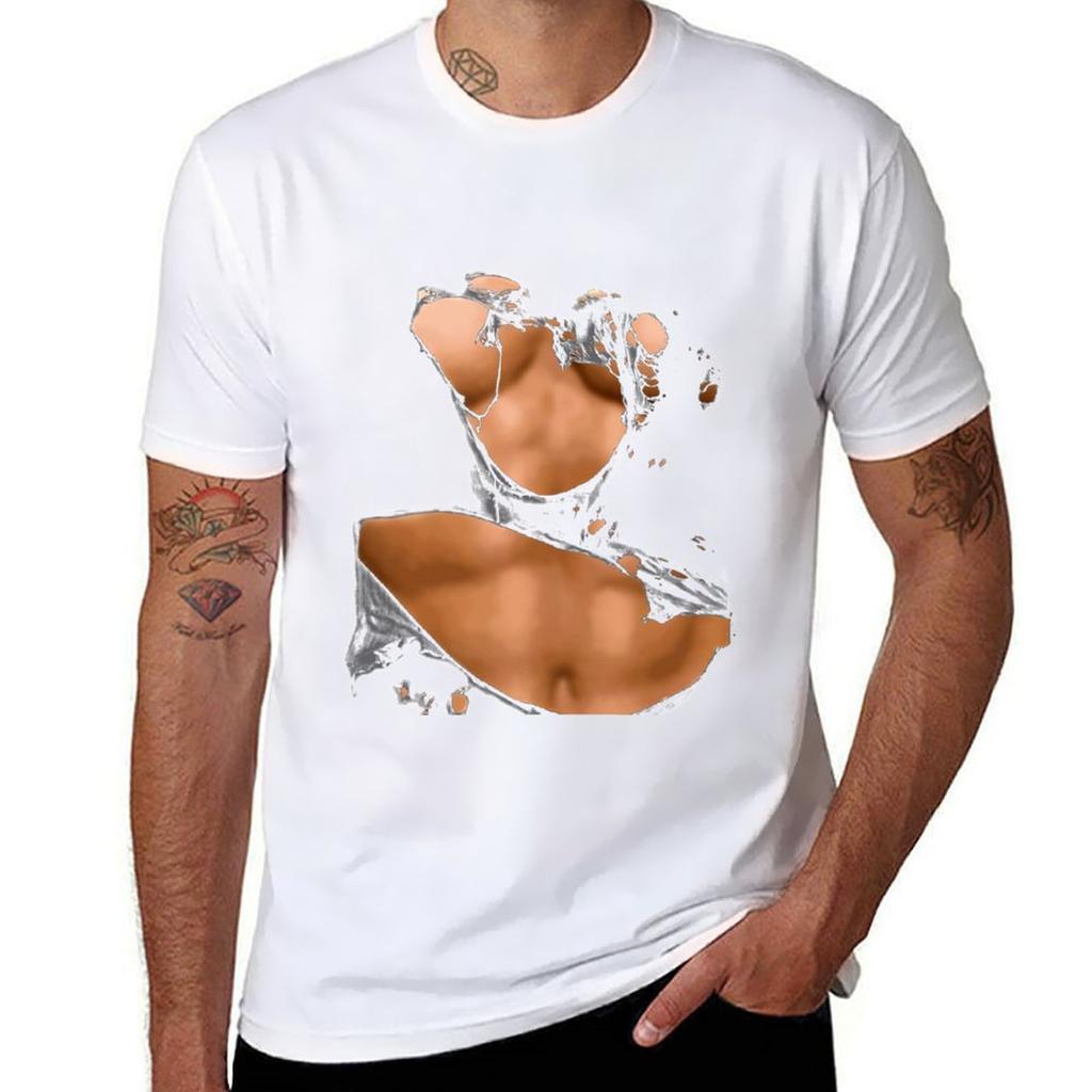 Six Pack Abs Ripped Tshirt Fitness Quick Dry Short Sleeve Top