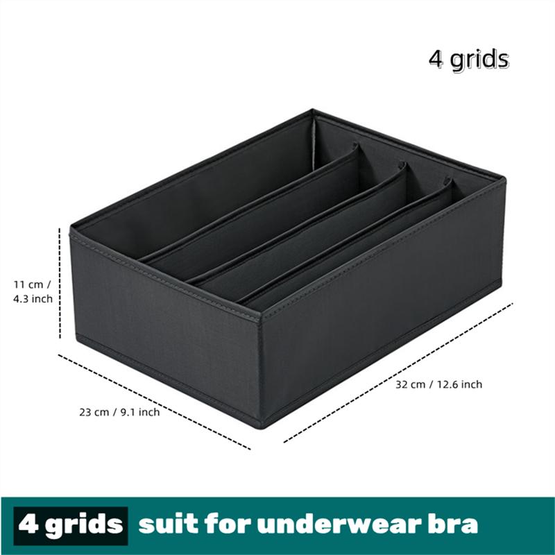 Socks Underwear Organizer Storage Box Washable Odorless Storage Box Drawer Organizer For Lingerie Bras Socks Leggings Organizers