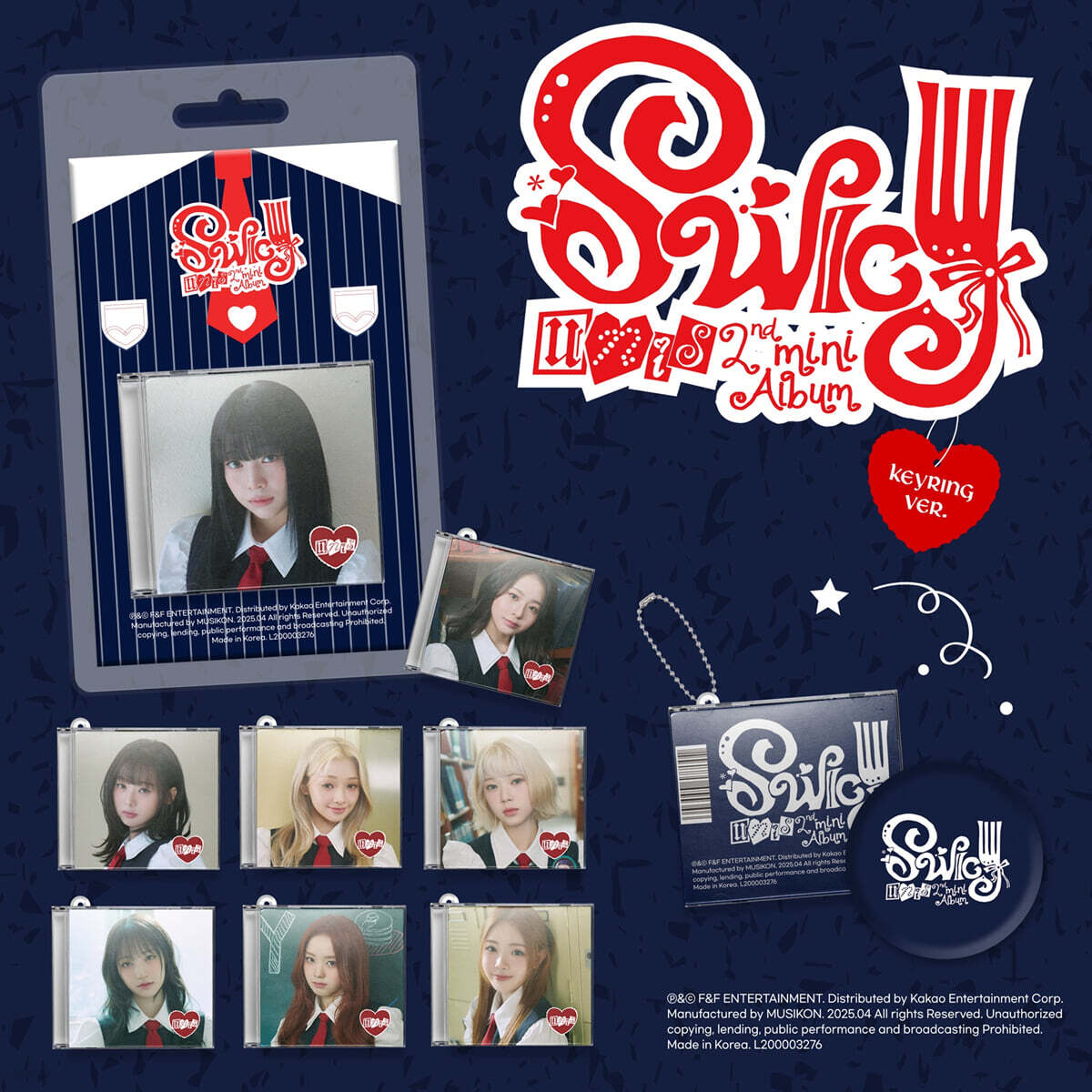 

UNIS (Eunice) - 2nd Mini Album: SWICY [Keyring Ver.] [1 out of 8 randomly sent]