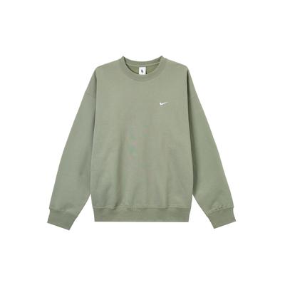 Nike Bluza polarowa Solo Swoosh z okrągłym dekoltem Army Męskie Topy Zielony DX1361-320