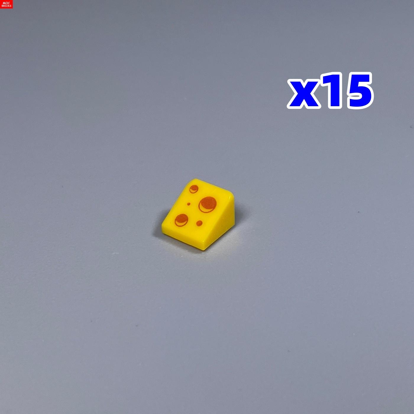 

Non-Toxic Moc Bricks Cheese Brick 1X1 Printed Part Food Cake Dessert Educatinal Plastic Assembled Part Figures Toys