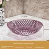 Exquisite Flower Shaped Transparent Fruit Plate Plastic Dessert Salad Tray Light Luxury Household Snack Plate