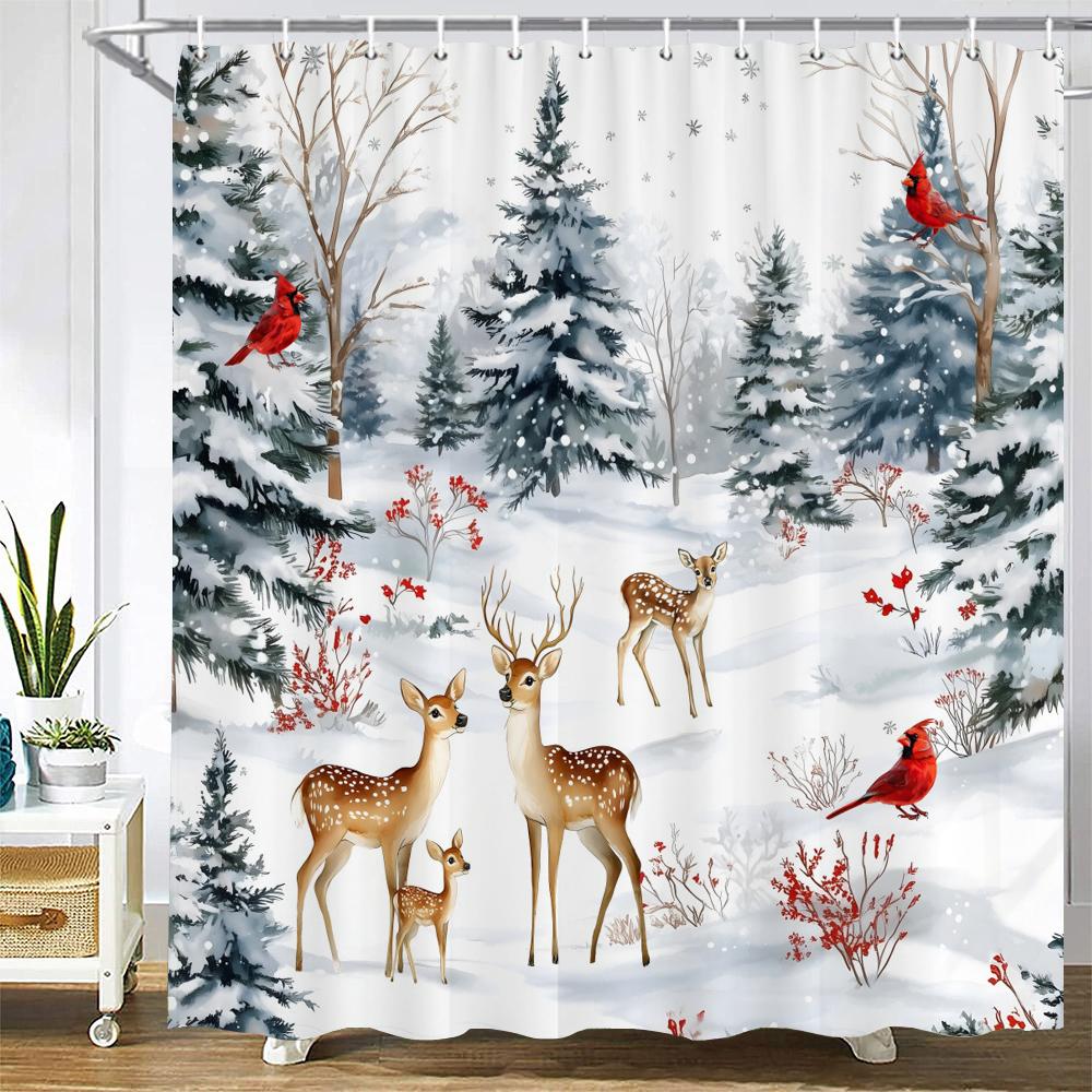 

Retro and elegant floral style Shower Curtain Bath Curtain Flowers Printed Bathroom Curtains for Home Decoration Curtain W90xH180cm