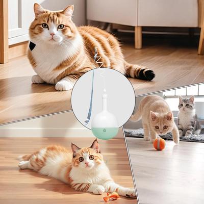 Treat Puzzle Toys For Cats Interactive Stimulating Feeder Electric Teaser Toy For Outdoor Eating Exercise Boredom Relief