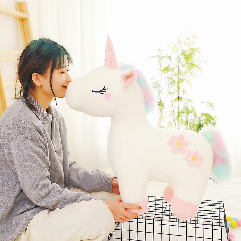 30-40cm Kawaii Unicorn Stuffed Plush Toy Soft Animal Horse Dolls For Children Girl Pillow Birthday Gifts
