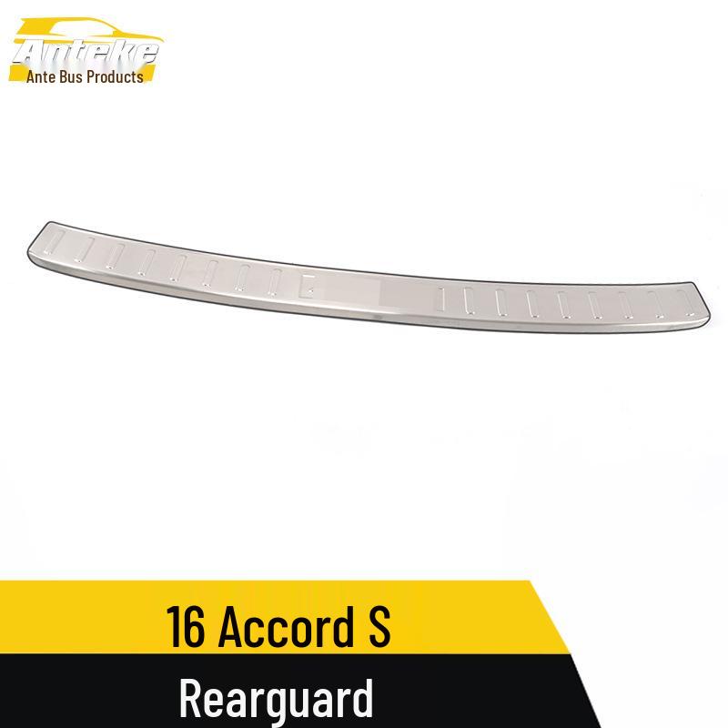 Rear Guard Plate Sequin for 9 Accord S Models: Tailgate Trunk Protection Pedal Decorative Sticker