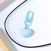 5pcs Anti-lost Love Resin Keychain Colorful Car Keychain Cute Heart Pendant Keyring  Earphone Bag