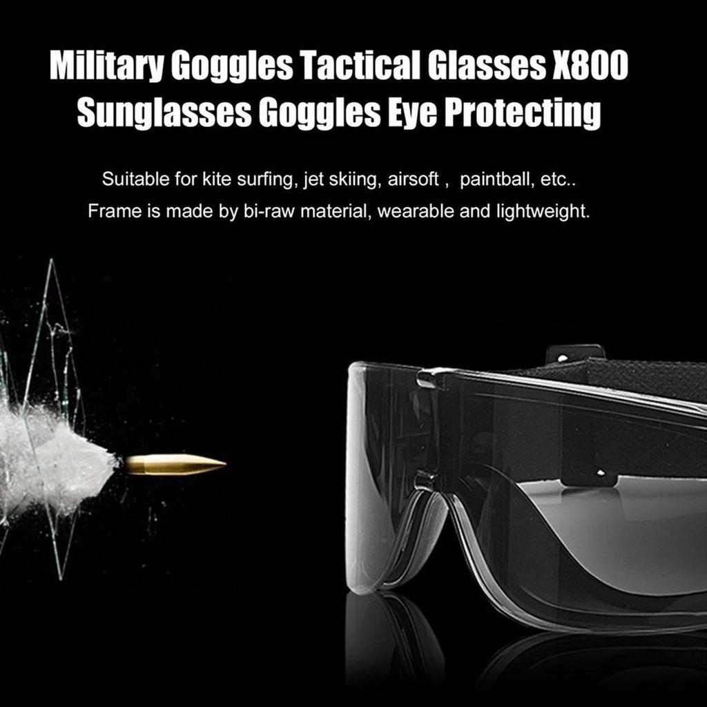 Gafas 3 lentes x800 delta tactics oferta en internet Airsoft Milsim Militar  fuerzas del orden Policial.