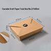 Homeglen Kraft Paper Disposable Takeout Food Boxes
