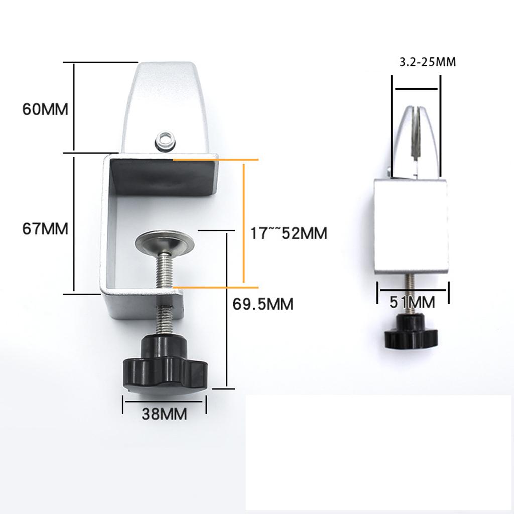 Partition Bracket Clip Support Bracket Desk Divider Support for Restaurant