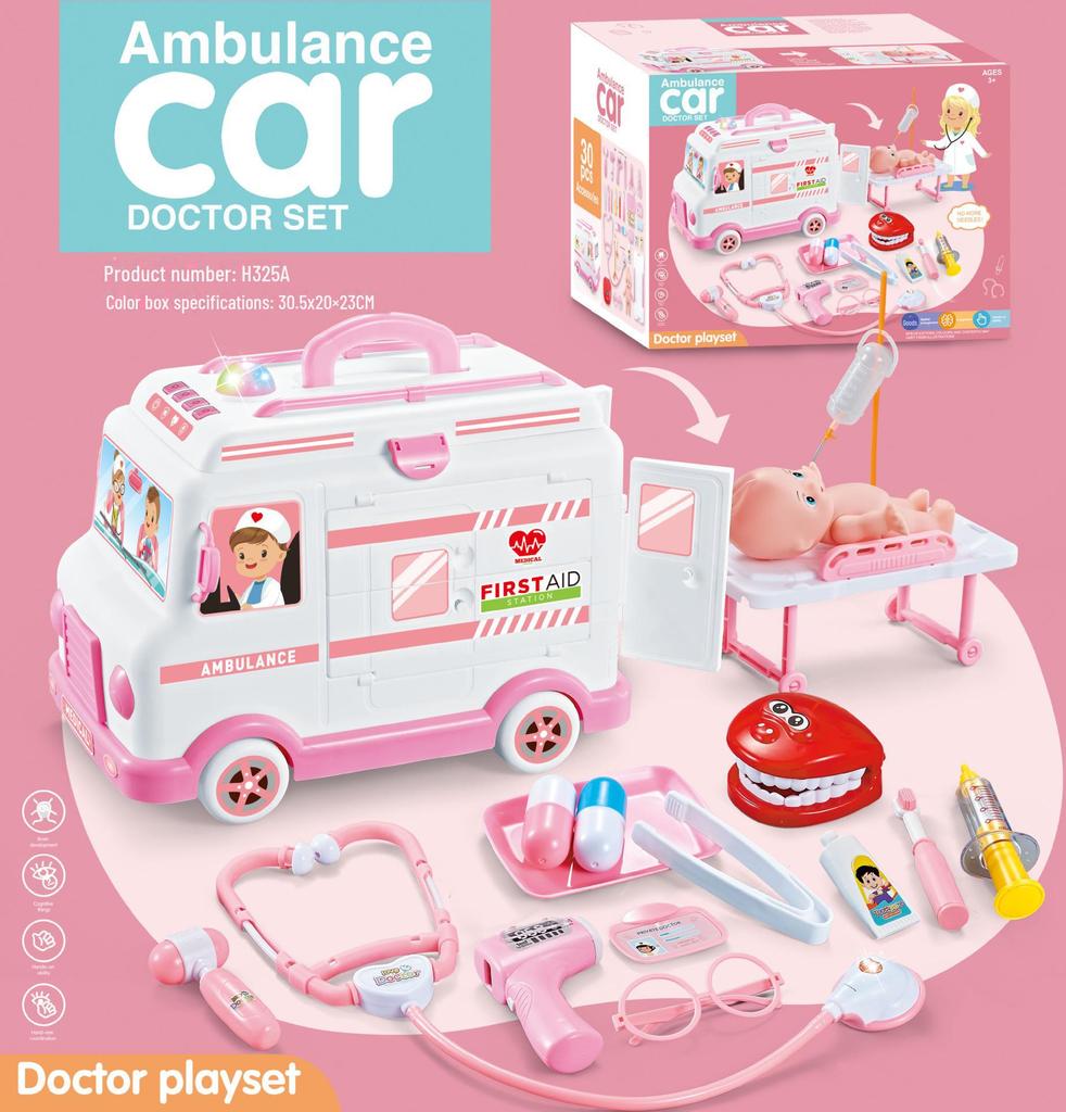 Kids' Doctor Toy Set with Medical Tools and Storage Box