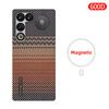 For Red Magic 11 Air/11 Pro/11 Pro+ Carbon Case 600d Kevlar Aramid Fiber Fabric Ultra Thin Hard Cover Magnetic balckSlimlightred