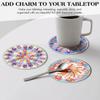 6PCS Special Shape Diamond Painting Art Coaster Kit Acrylic Diamond Painting Coasters Kits Washable Diamond Painting DIY Coaster