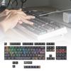 115 Key Full Set Clear PC Keycaps With Coating Dye-sublimation Keycap Enhances Durability And Light Diffusions
