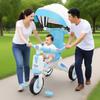 Baby Tricycle with   Parents Push Handle Music Light Folding Canopy Toddler Kids Trike for 18 Month to 5 Years Boys Girls