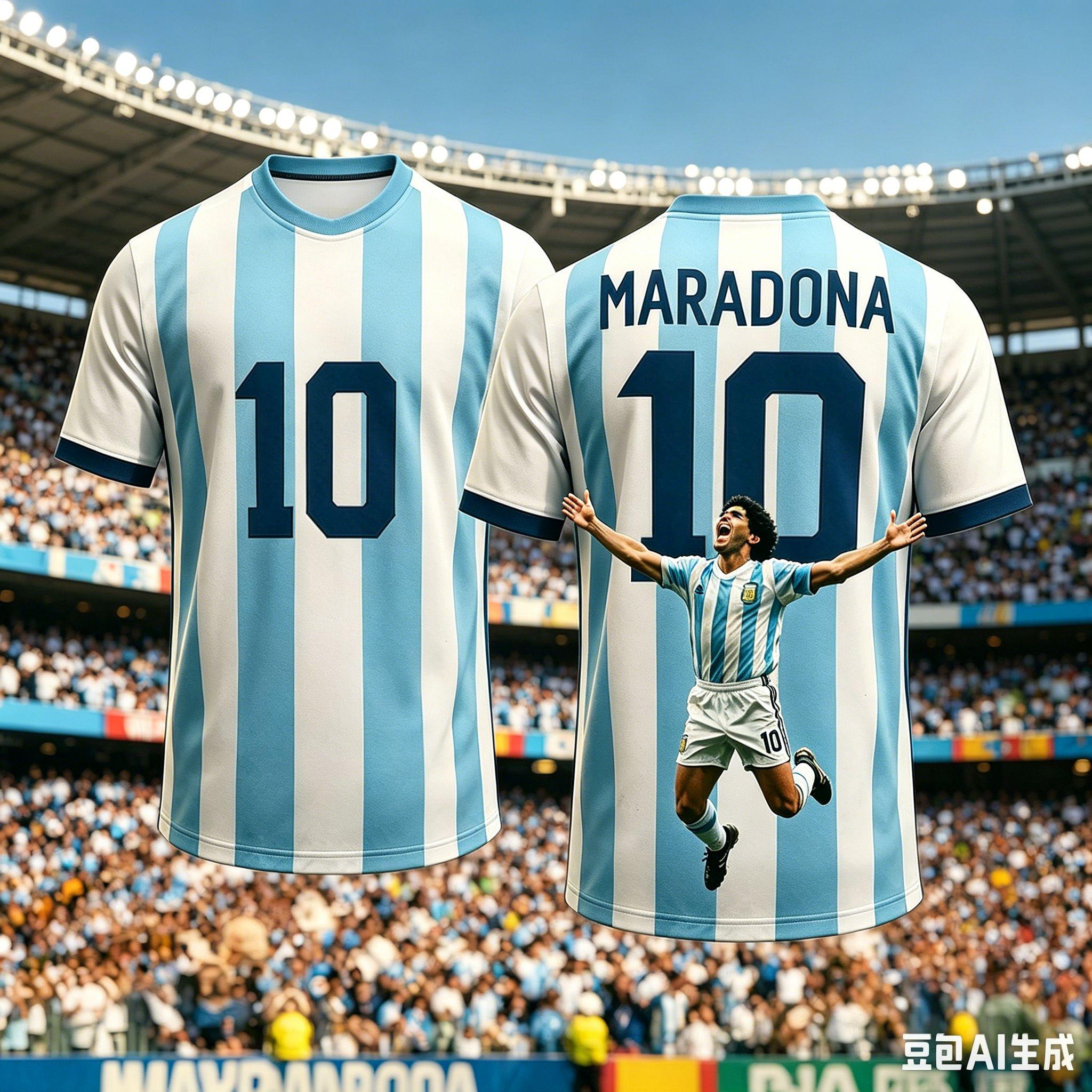 MDHAO xin nan zhuang  3D txu Ronde Nek T-shirt Maradona Heruitgave 3D Print Sneldrogend Ademend En Comfortabel L