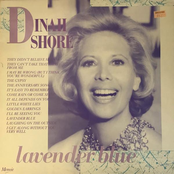 

LP Record DINAH SHORE - Lavender Blue MOIR122 MEMOIR 1986 UK Jazz Used